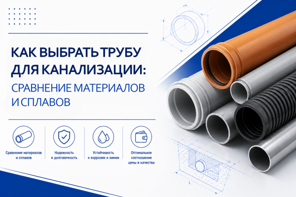 Как выбрать трубу для канализации: сравнение материалов и сплавов